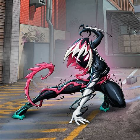 venom spider gwen|spider gwen venom suit.